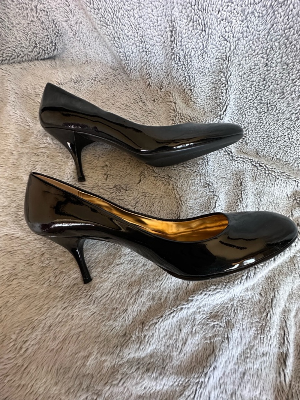 Coach Salma Black Patent Leather Pumps Heels Sz 9.5 - Picture 4 of 15